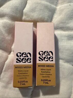Gensee Mixed Media Matte Liquid Eyeshadow Rosewater and Linene